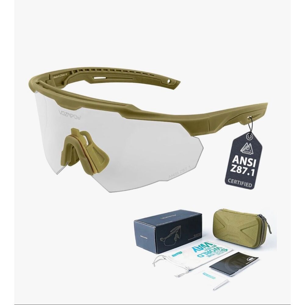 VOZAPOW Shooting Glasses Anti Fog with High Definition Lenses, ANSI Z87+ Certifi